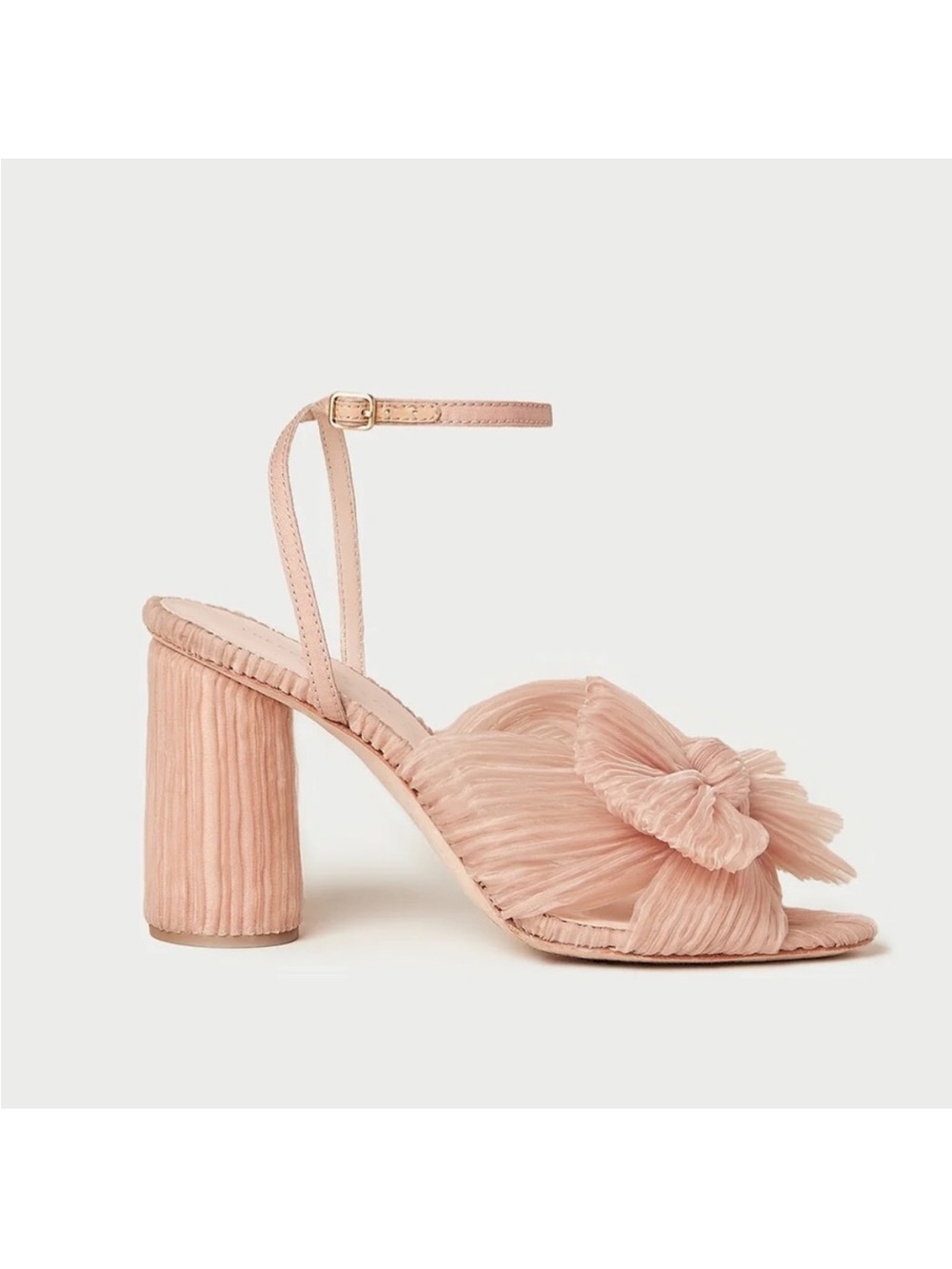 Loeffler Randall Camellia Beauty Pleated Bow Heel size 7 NEW